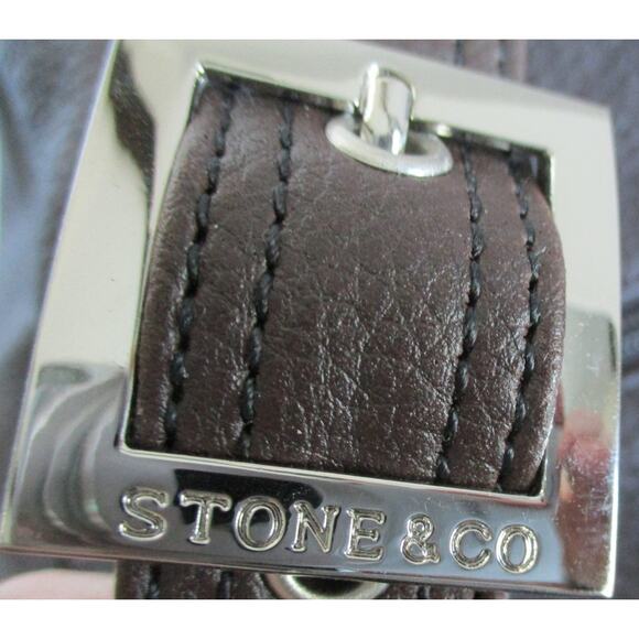 Stone & Co. Brown Leather Shoulder Adjustable Strap Purse - Picture 12 of 12
